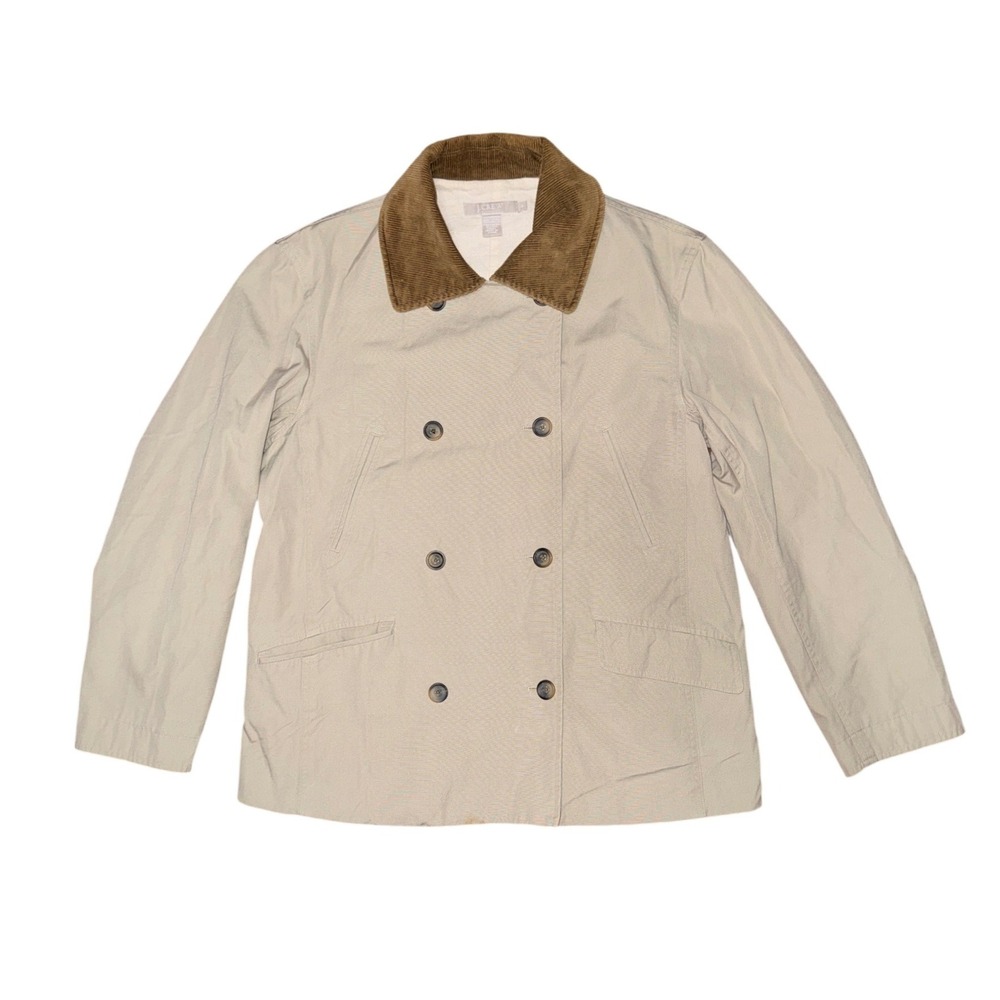 J.Crew Double Breasted Corduroy Collar Barn Jacket Chore Utility Field Capsule